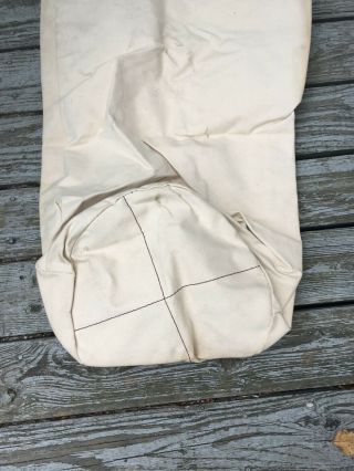 Vintage WWII US Navy White Heavy Canvas Seabags Duffle Bag 34 