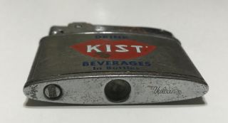 Vintage Vulcan Advertising Lighter Kist Beverages Made in Japan 3