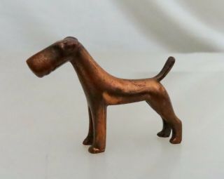 Vintage Jb Jennings Bros Art Deco Airedale Terrier Dog Figurine - 81010