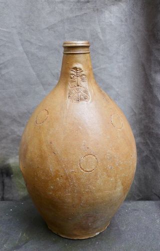 quality 17th Century German Rearen stoneware Bellarmine found in Amsterdam 2