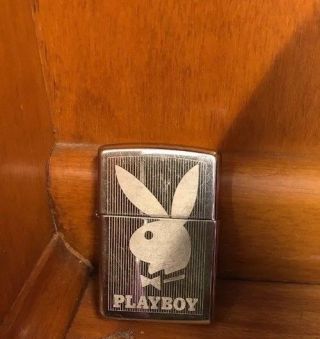 Zippo Lighter Playboy Rabbit Stucco Chrome