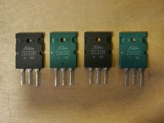 Toshiba 2sc3281 2sa1302 Vintage (2) Matched Pairs Transistors