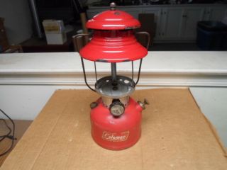 Vintage Coleman 200a Red Lantern Dated 12/56