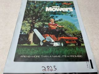 Ariens Vintage Riding Mower Sales & Specification Brochure