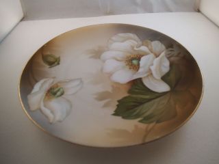 Vintage RS Germany White Flower Salad Plate Decorative 2