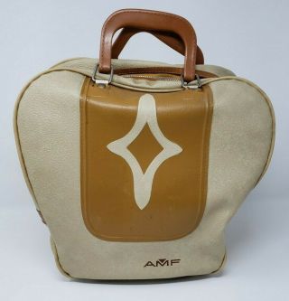 Vintage Bowling Ball Bag Carrier Craft Purse Amf Steampunk Case