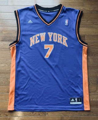 Vintage Carmelo Anthony York Knicks 7 Adidas Nba Basketball Jersey
