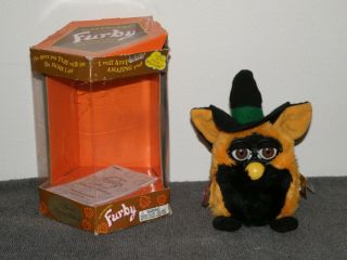Vintage Limited Edition 1999 Furby By Tiger Electronics 70 - 887 (black And Orang