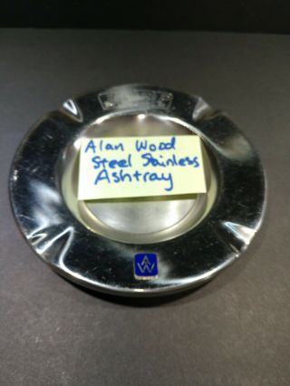 Alan Wood Steel Co.  Stainless Ashtray Jeep Joint Effort Extra Pay Enamel Emblem