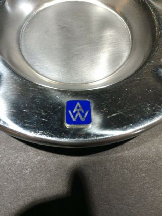ALAN WOOD STEEL CO.  STAINLESS Ashtray JEEP Joint Effort Extra Pay Enamel Emblem 3