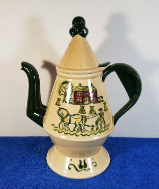 Vintage Metlox Poppytrail Homestead Provincial Coffee Pot & Lid