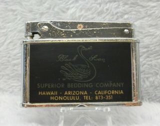 Vintage Superior Bedding Co.  Honolulu Hawaii Advertising Flat Lighter Lqqk
