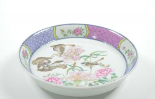 A Fine Chinese Famille Rose Porcelain Dish 3