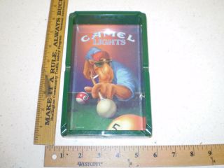 1992 Camel Lights Ashtray Joe Camel Shooting Pool Cigarettes Advertising Promo