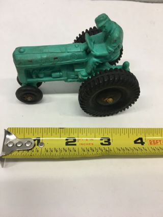 Vintage Auburn Rubber Co.  Green Farm Toy Tractor