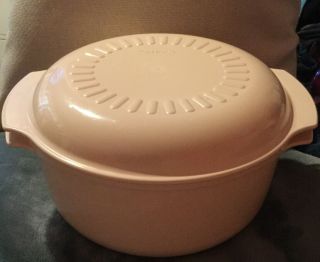 Vintage Tupperware For Microwave Bowl & Lid - Made In Usa - 3 Qt.