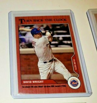 David Wright 2020 Topps Now Turn Back The Clock 26 Cherry Parallel 7/7