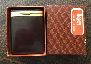 Vintage Leather Rogers Cigarette Case