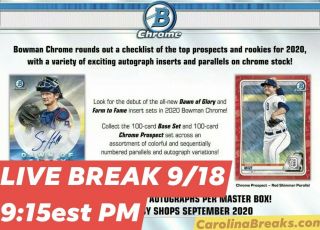 York Mets - 2020 Bowman Chrome Baseball Hobby - Full Case Pyt Break