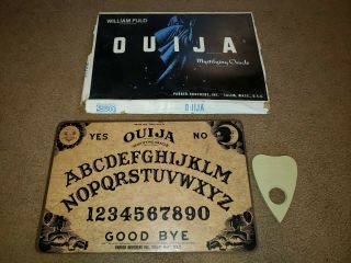 Vintage William Fuld Ouija Board With Planchette