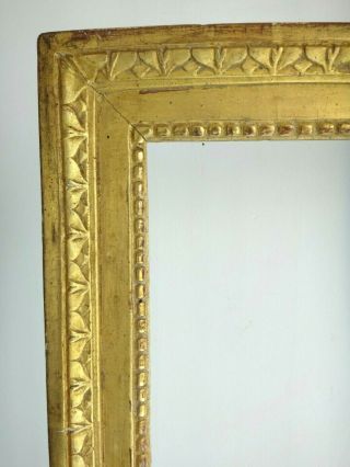 Beau Cadre à Clé En Bois Doré 67cm X 54cm Antique Frame Wooden Golden Xviiième