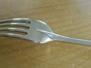 Set of 6 Gee & Holmes Solid Silver Rattail Table Forks - 8 1/8 