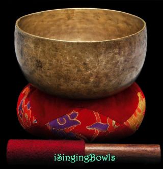 Antique Tibetan Singing Bowl: Thado 7 1/4 ",  Ca.  18th Century,  F 3 & C5.  W/ Video