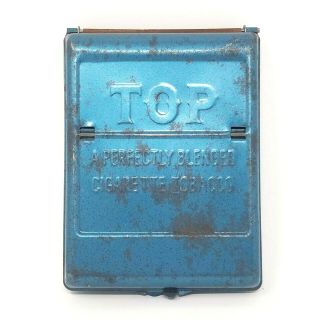 Vintage Top Cigarette Roller Maker Case Tobacco Tin 1960 