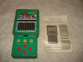Vintage Tandy Championship Electronic Football Handheld Game &