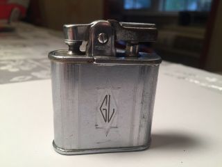 Vintage 1950s Ronson " Whirlwind " Gl Initials Lighter