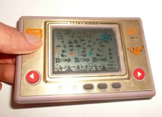 1982 Vintage Tronica Space Rescue Mg9 Handheld Lcd Game & Watch Clock Calculator