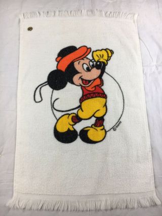 Vtg Walt Disney Mickey Mouse Golf Towel