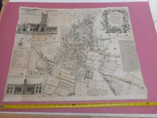 100 Plan Of Wolverhampton Map By Isaac Taylor C1780 Vgc Scarce