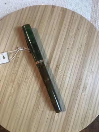 Vintage Sheaffer Lifetime Jade Green Fountain Pen,  C1926,  White Dot