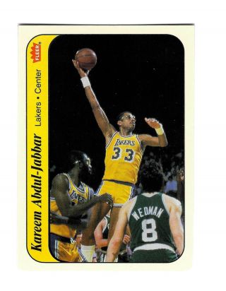 1986 Fleer Kareem Abdul - Jabbar 1 Basketball Card Psa 9??.