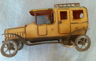 Antique Germany Tin Wind Up Toy Car Limousine Fischer? 2