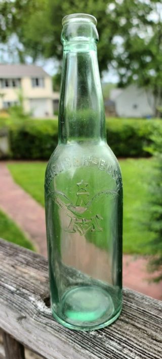 Vintage Aqua Anheuser Busch Pre Pro Crown Top Bottle