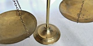 Vintage Peerage Solid Brass Balance Scale Made in England 3