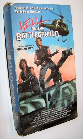 Vintage 1988 Hell On The Battleground VHS Video Cassette - Cult Favorite - 2