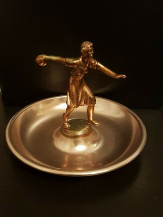 Vintage Bowling Trophy Ashtray