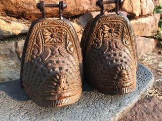 Rare Pair Antique Spanish Colonial Carved Wood Horse Stirrup