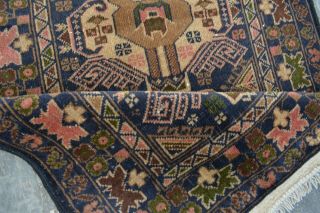 B0 Vintage Handmade Afghan Tribal Beluch Wool Hallway Rug Runner 2 