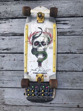 Vintage 1980s Powell Peralta Mike Mcgill Complete Skateboard G&s