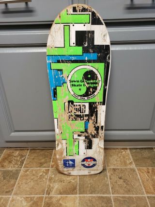 Look Awesome Green 1985 Town And Country Quad Skateboard T&c Santa Cruz