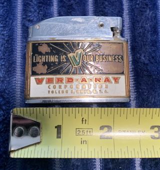 Vintage | Verd - A - Ray | Lift Arm Butane Lighter | Cigarette Pipe Cigar | Rare