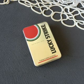 Lucky Strike Red Tin Cigarette Box For Serbian Market