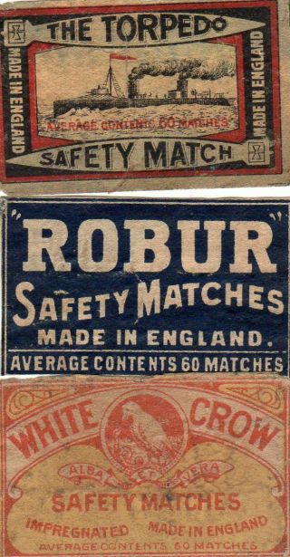 Matchbox Labels England 3 Scarcer Average Contents 60 Slightly