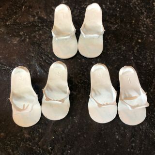 3 Pairs Vintage 1950’s Fashion Doll Shoes Heels