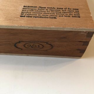 CIGAR Box PADRON No 1 Serie 1926 EMPTY Wooden Storage Stash Box Crafts 3