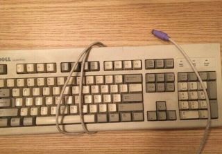Vintage Dell Quietkey Ps/2 Keyboard